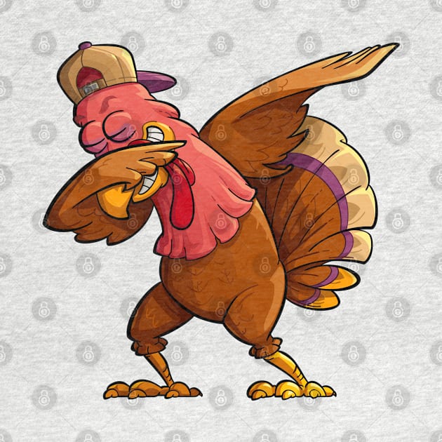 dabbing turkey by Mako Design 